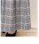 チェック柄ロングスカーチョ