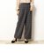チェック柄ワイドパンツ