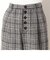チェック柄ワイドパンツ