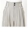 ウエストベルト付きストライプパンツ