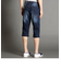 色落ち加工デニムハーフパンツ