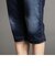 色落ち加工デニムハーフパンツ