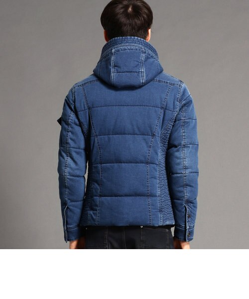 【美品】NICOLEフード付きダウンジャケット フード付きデニムダウンジャケット｜ニコルの通販｜&mall（アンド
