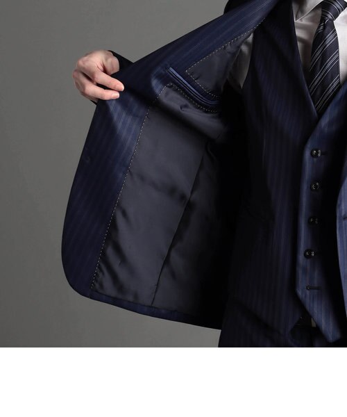 美品☆ニコル　スーツ　3Pセット　ストライプ カレンダーストライプ スーツ[品番：NICW0001275]｜NICOLE