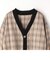 チェックシャツリメイクカーディガン