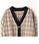 チェックシャツリメイクカーディガン