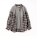 切り替えチェックシャツ