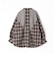 切り替えチェックシャツ