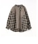切り替えチェックシャツ