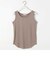 ランダムリブ 無地タンクトップ