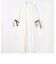 カフスリボン切り替えシャツワンピース