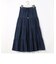 4段ティアード　スラブロングスカート