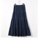 4段ティアード　スラブロングスカート