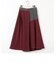 アシンメトリーブロッキングスカート