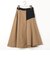 アシンメトリーブロッキングスカート