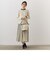 配色ラインニットプリーツスカート