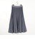 配色ラインニットプリーツスカート