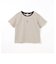 キツネ刺繍リンガーTシャツ