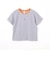 キツネ刺繍リンガーTシャツ