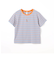 キツネ刺繍リンガーTシャツ