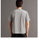 グログランボーダー キーネックTシャツ