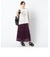 消しプリーツ　楊柳シフォンスカート