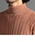 【WEB限定】７ＧＧ　ヘリンボーンタートルネックニット