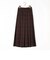先染めチェックロングプリーツスカート