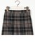 先染めチェックロングプリーツスカート