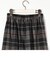 先染めチェックロングプリーツスカート