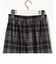 先染めチェックロングプリーツスカート