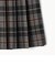 先染めチェックロングプリーツスカート
