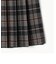 先染めチェックロングプリーツスカート