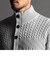 【23年モデル EC限定再販売】編地切替 スタンドニットブルゾン
