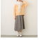 ラップ風フレア チェックスカート