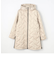 エンボス加工 シームレスダウン ロングコート／タフタ