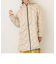 エンボス加工 シームレスダウン ロングコート／タフタ
