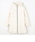 エンボス加工 シームレスダウン ロングコート／タフタ