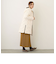 エンボス加工 シームレスダウン ロングコート／タフタ