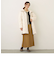 エンボス加工 シームレスダウン ロングコート／タフタ