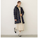 エンボス加工 シームレスダウン ロングコート／タフタ