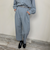 配色ステッチイージーサルエルパンツ