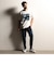 【RIELABO】グラフィックプリントクルーネックＴシャツ