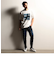 【RIELABO】グラフィックプリントクルーネックＴシャツ