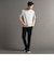 メランジジャカード モックネックTシャツ