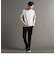 メランジジャカード モックネックTシャツ