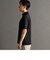 メランジジャカード モックネックTシャツ