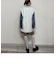 配色ケーブルニットベスト