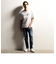 【RIELABO】ロゴデザインクルーネック半袖Tシャツ