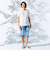 アラカルトデニムクロップドパンツ